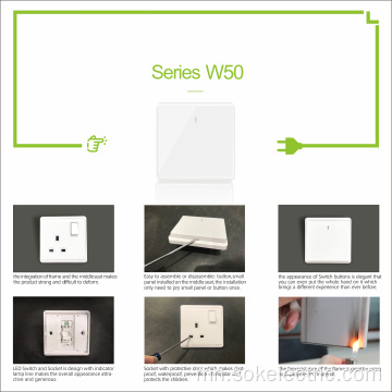 Халуун бүтээгдэхүүн Fused Outlet 1 Gang switch socket